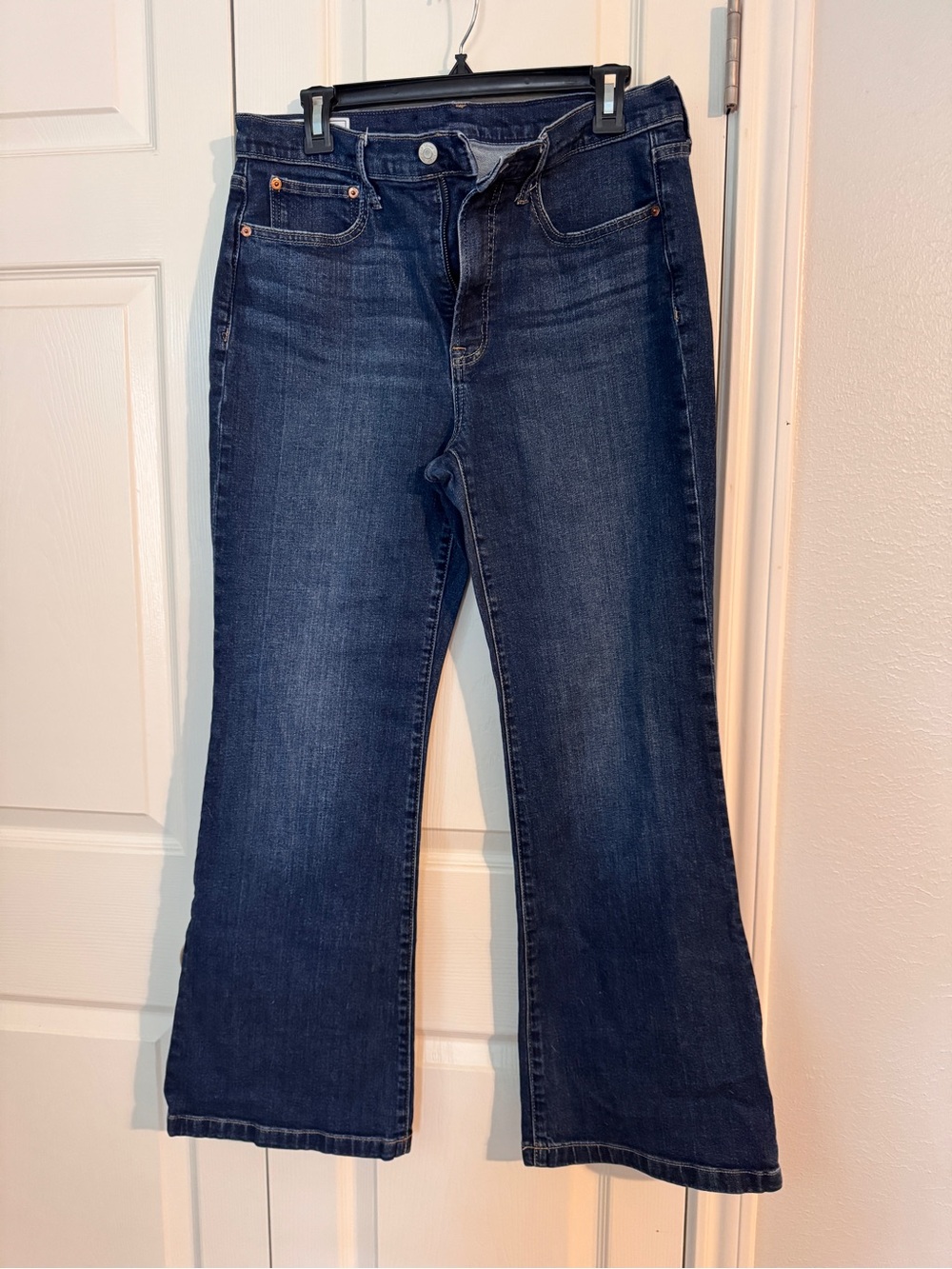 Women's Dark Blue Stretch Bootcut Jeans